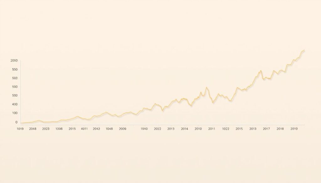 Bitcoin price evolution